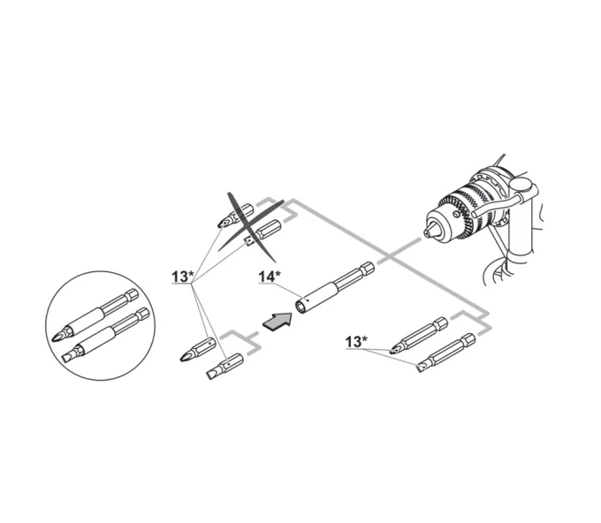 Mașină de găurit CROWN CT10130C 810w-13