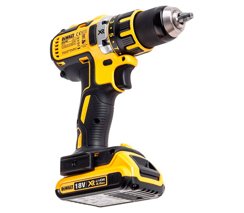 Mașină de înșurubat cu acumulator DEWALT DCD790D2-QW 18V 2Ah photo 2