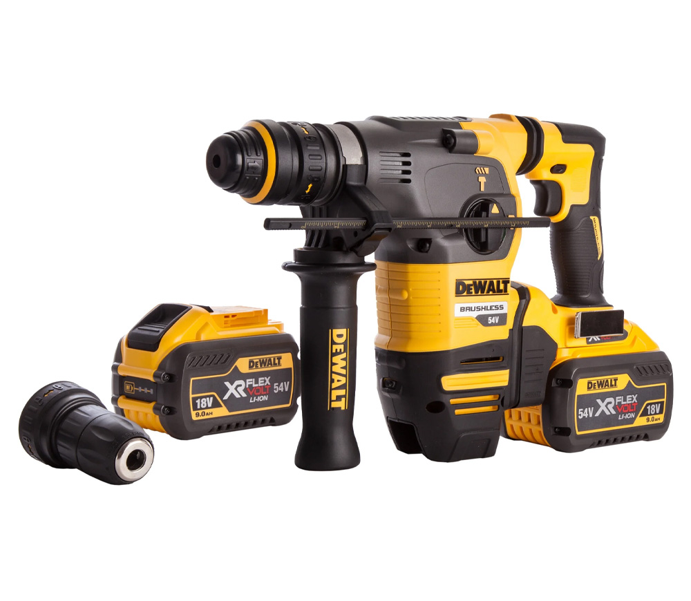 Перфоратор аккумуляторный DEWALT DCH334X2-QW 3.5Дж 54В 6Ач photo 1
