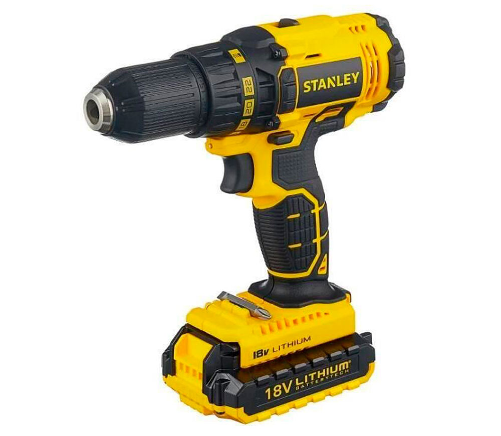 Шуруповерт аккумуляторный STANLEY SCD20S2K 18В 1.5Ач photo 0