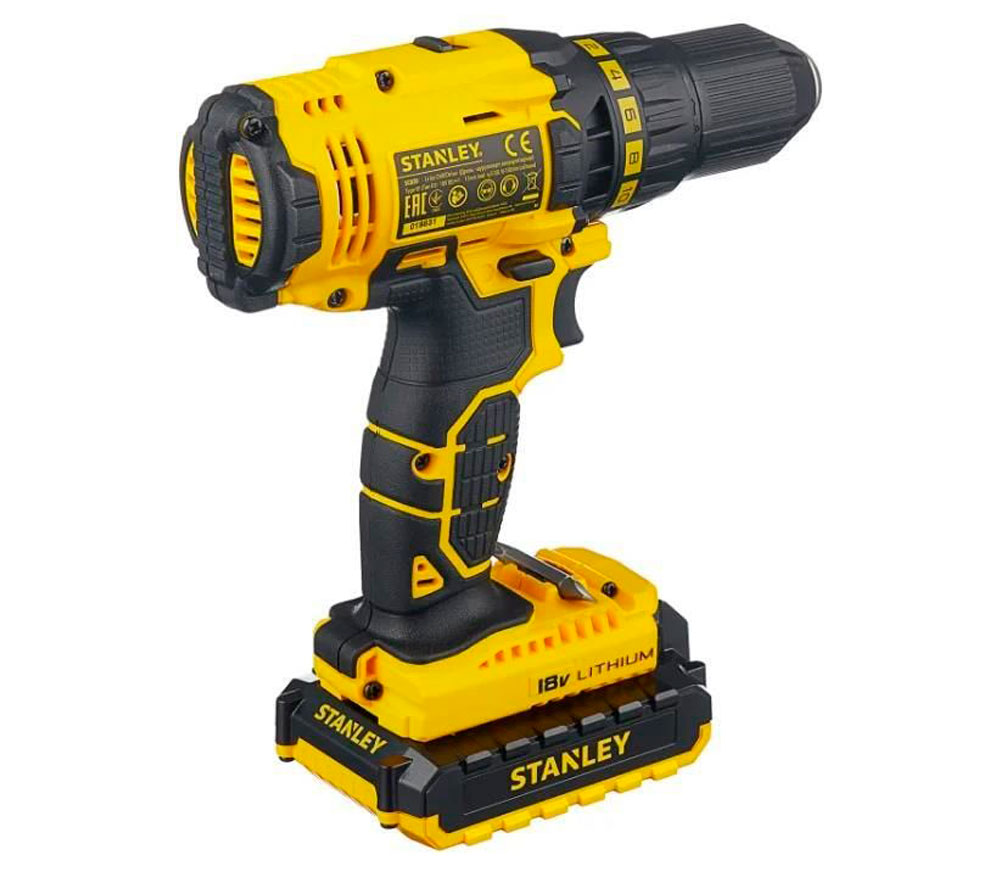 Шуруповерт аккумуляторный STANLEY SCD20S2K 18В 1.5Ач photo 1