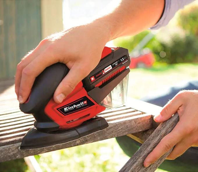 Mașină de șlefuit cu vibrații fără fir (fără bat) EINHELL TE-OS 18 Li PXC SOLO 18V-5