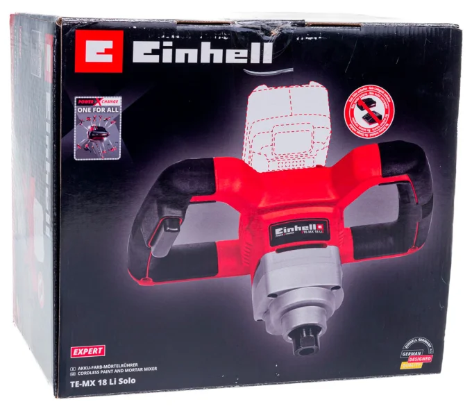 Миксер строительный  аккумуляторный (без аккумуляторов) EINHELL TE-MX 18Li XPWR SOLO 18В-10
