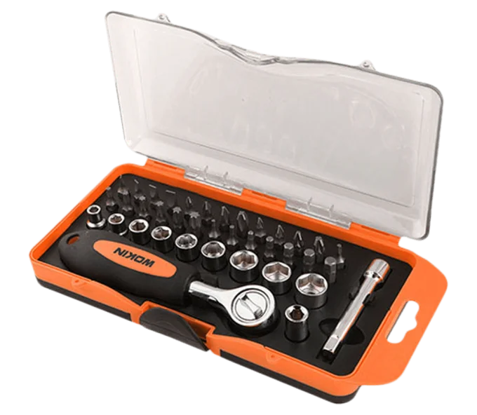Set 38 duze tubulare și biți Wokin 206638 1/4" 5-13mm-1