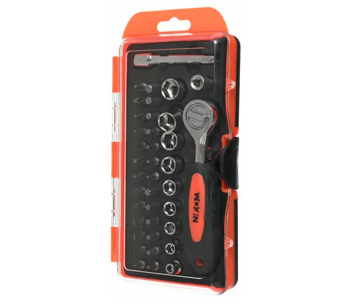Set 38 duze tubulare și biți Wokin 206638 1/4" 5-13mm-3