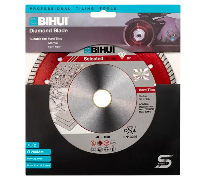 Disc de tăiat cu diamant B-TURBO BIHUI DCDT200 200mm turbo-1