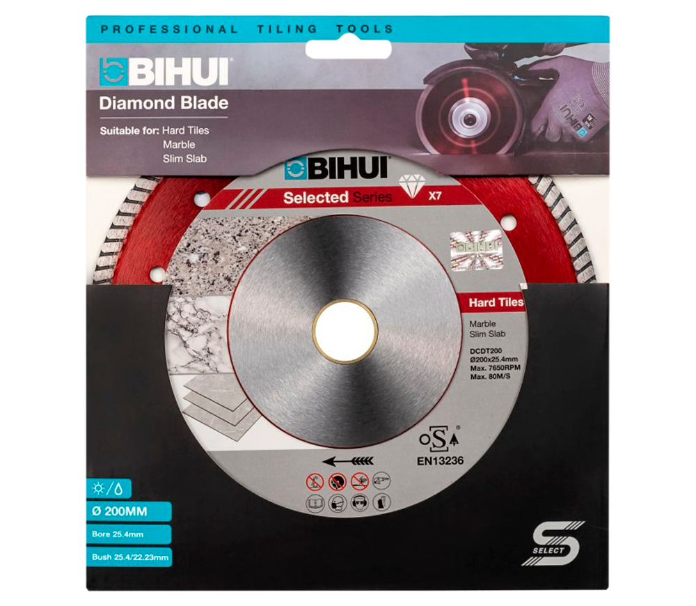 Алмазный отрезной диск B-TURBO BIHUI DCDT200 200мм турбо photo