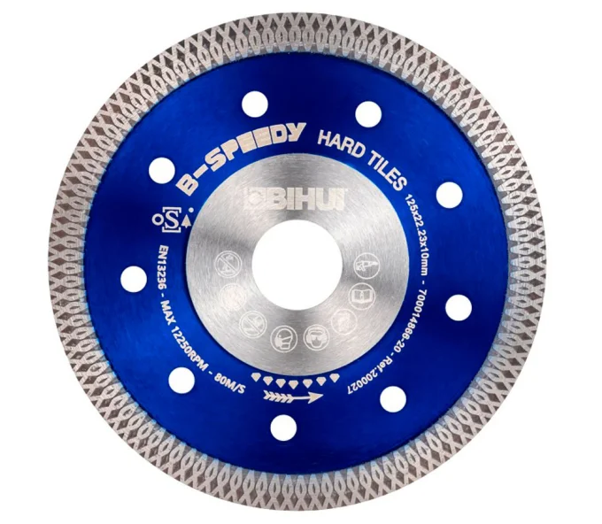 Disc de tăiat cu diamant B-SPEEDY BIHUI DCDM125 125mm turbo-5