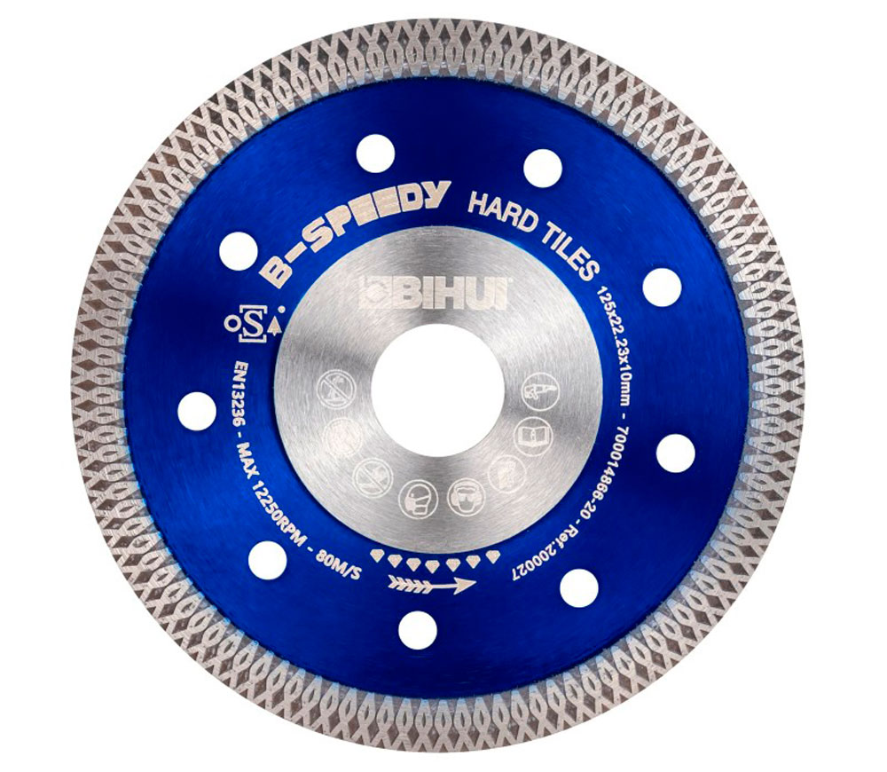 Disc de tăiat cu diamant B-SPEEDY BIHUI DCDM125 125mm turbo photo 3