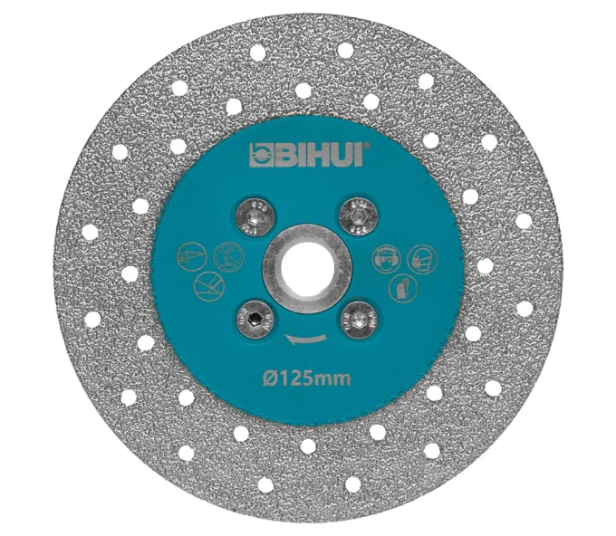 Disc de tăiat și șlefuit cu diamant VACUUM BIHUI DCWMM5 125mm continuu-2