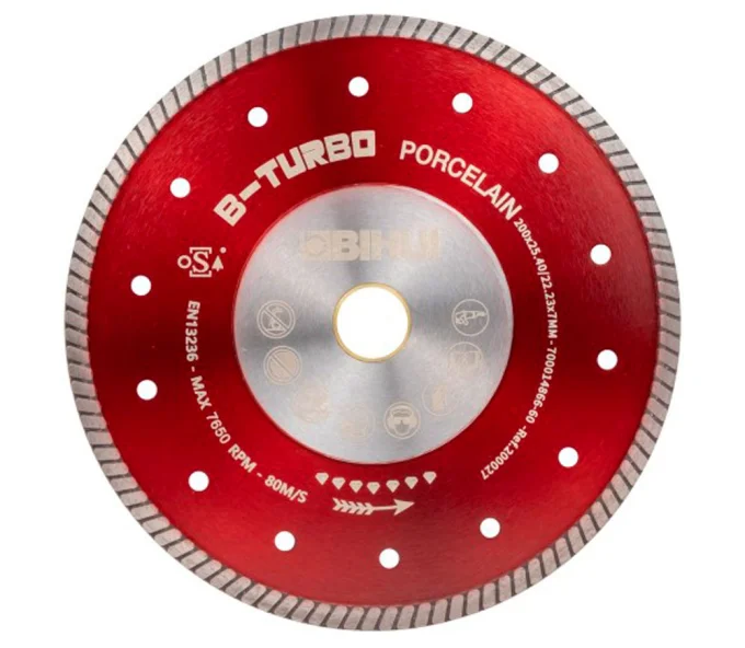 Disc de tăiat cu diamant B-TURBO BIHUI DCDT200 200mm turbo-4