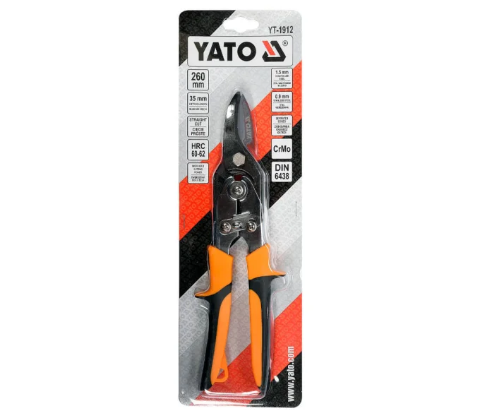 Ножницы по металлу YATO YT1912 260 мм прямые-4