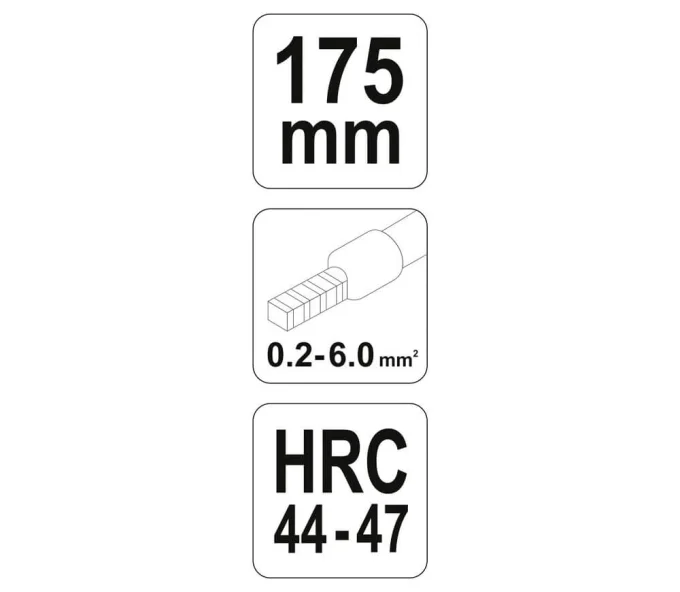 Клещи обжимные YATO YT2305  AWG23-7-3