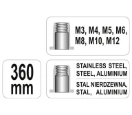 Заклёпочник ручной YATO YT36128-7