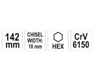 Слесарное зубило Yato YT47147 142мм-5