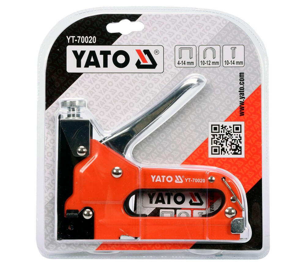 Степлер ручной YATO YT70020 скобы/гвозди 4-14мм photo 1