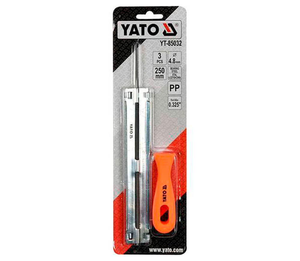 Круглый напильник для цепи YATO YT85032 250x4.8мм photo 1