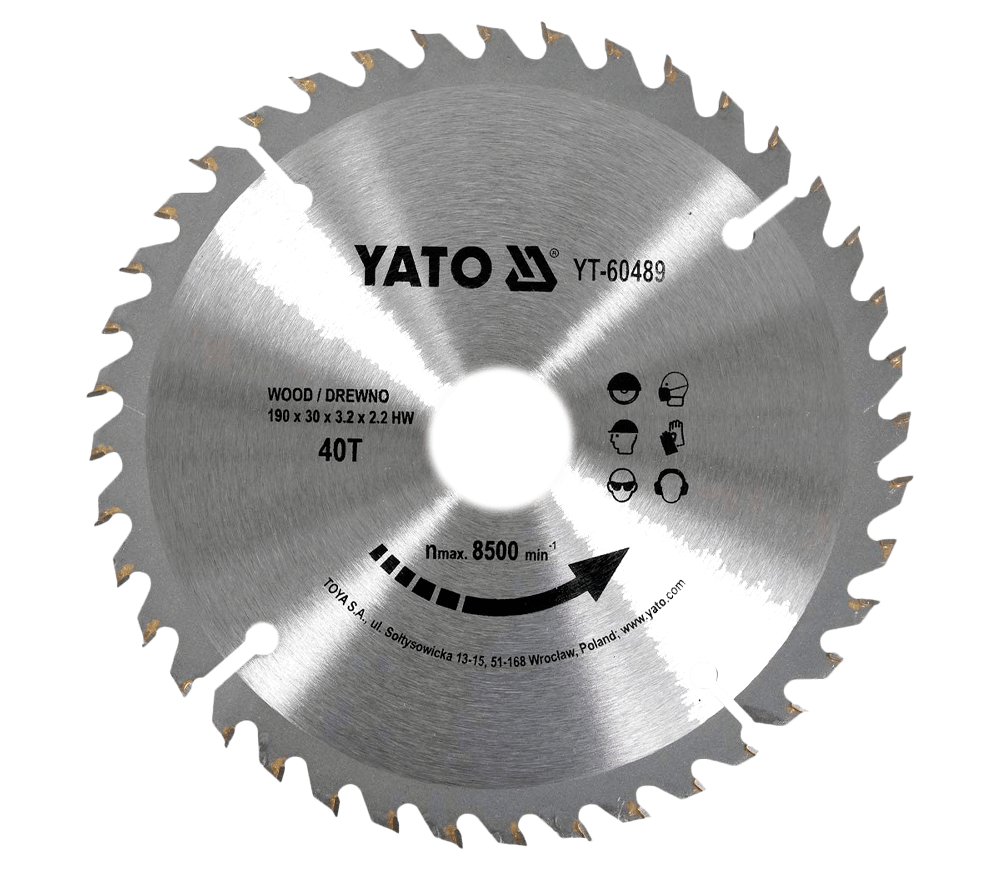 Пильный диск YATO YT60489 190мм 40T photo