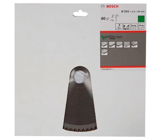 Disc pentru fierastrau electric BOSCH 2608640437 254mm 80T-4