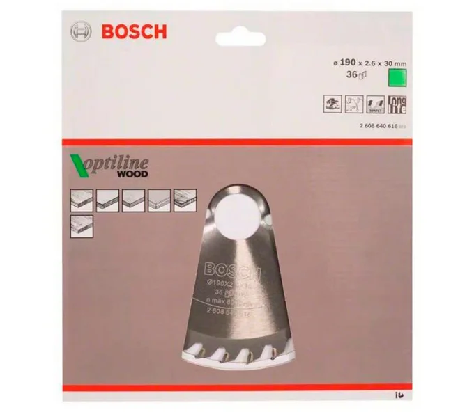 Disc pentru fierastrau electric BOSCH 2608640616 190mm 36T-3