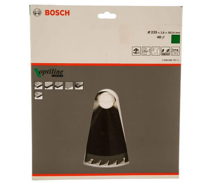 Disc pentru fierastrau electric BOSCH 2608640727 235mm 48T-4