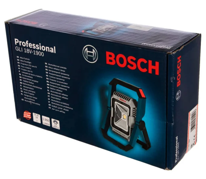 Lanternă construcții cu acumulator (fără baterii) BOSCH GLI 18V-1900 1900lm 14.4/18V-8