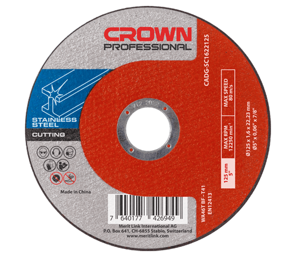 Абразивный диск по металлу CROWN 1922230 230мм 1.9мм photo