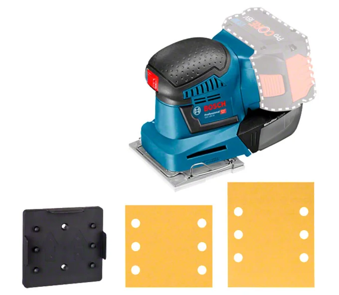 Mașină de șlefuit cu vibrații fără fir (fără bat) BOSCH GSS 18V-10 115x140mm 18V-3