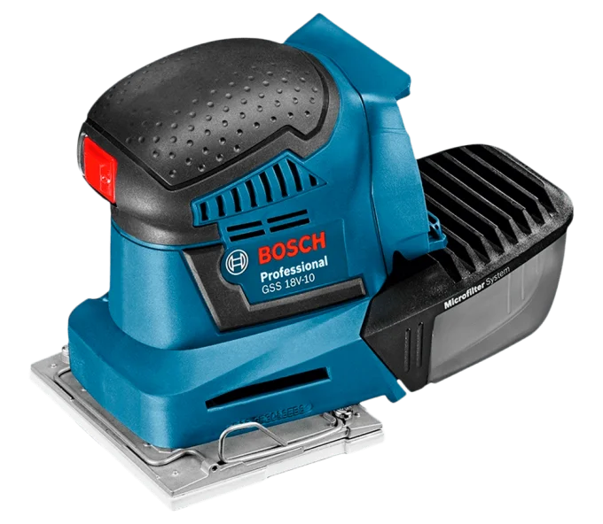 Mașină de șlefuit cu vibrații fără fir (fără bat) BOSCH GSS 18V-10 115x140mm 18V-1