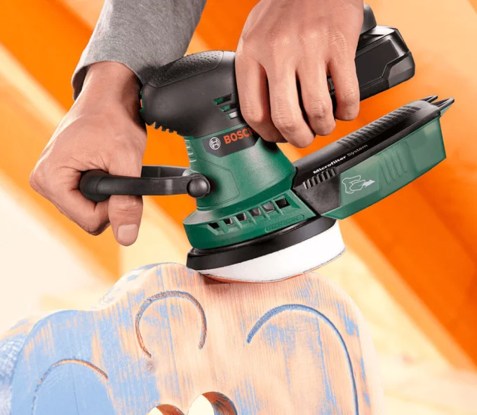 Mașină de șlefuit excentrică fără fir (fără bat) BOSCH ADVANCED ORBIT 125mm 18V-7