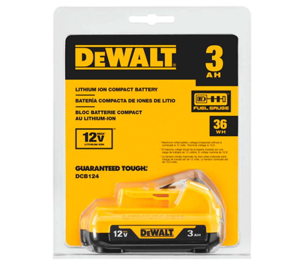 Acumulator DEWALT DCB124 Slider 12V 3Ah photo 2