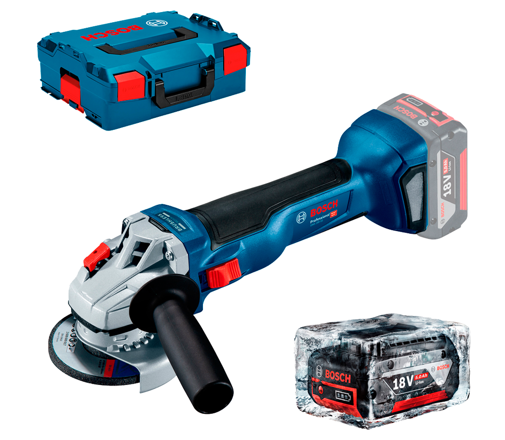 Polizor unghiular cu acumulator BOSCH 115mm 18V photo 3
