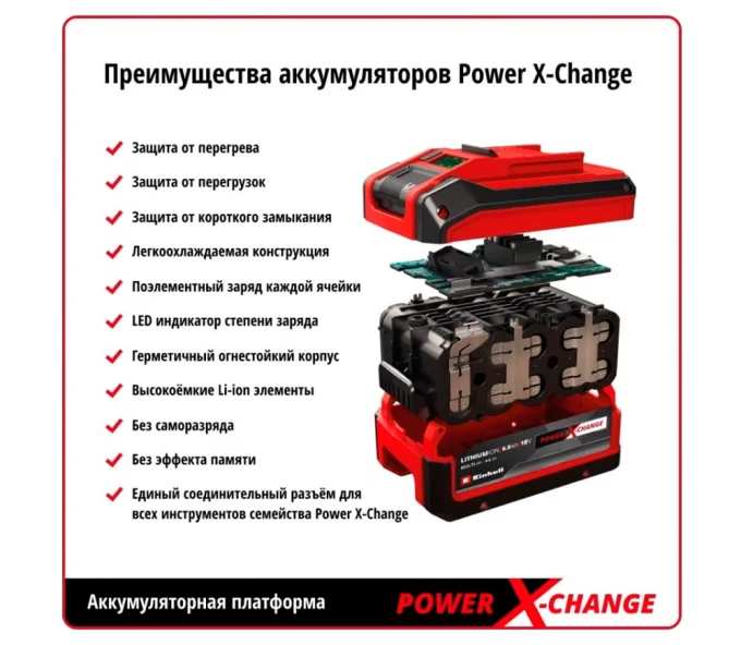 Аккумулятор EINHELL XPWR PLUS Слайдер 18В 3Ач-2