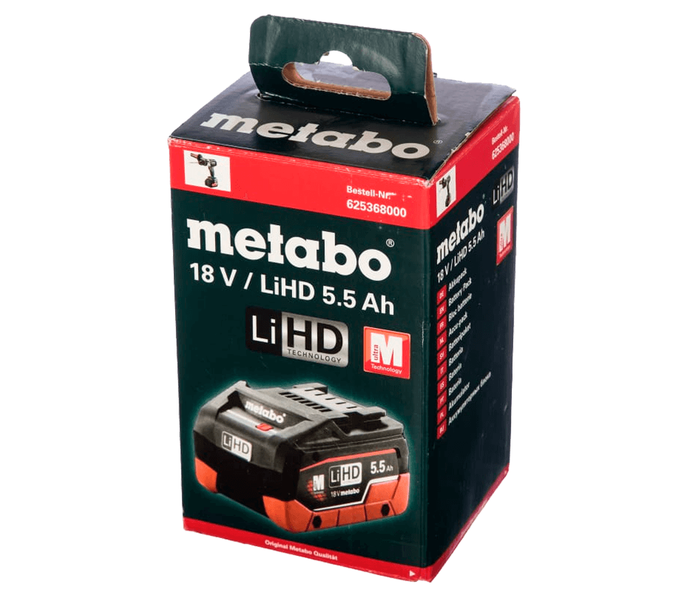 Аккумулятор METABO LiHD 624990000 Слайдер 18В 5.5Ач photo 2