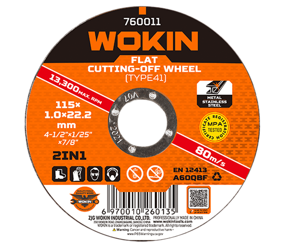 Абразивный диск по металлу WOKIN 760011 115мм 1мм photo