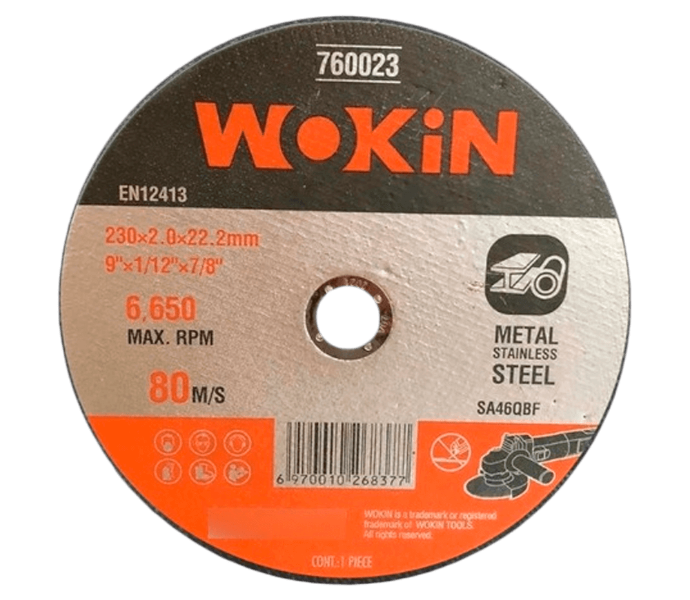 Абразивный диск по металлу WOKIN 760023 230мм 2мм photo