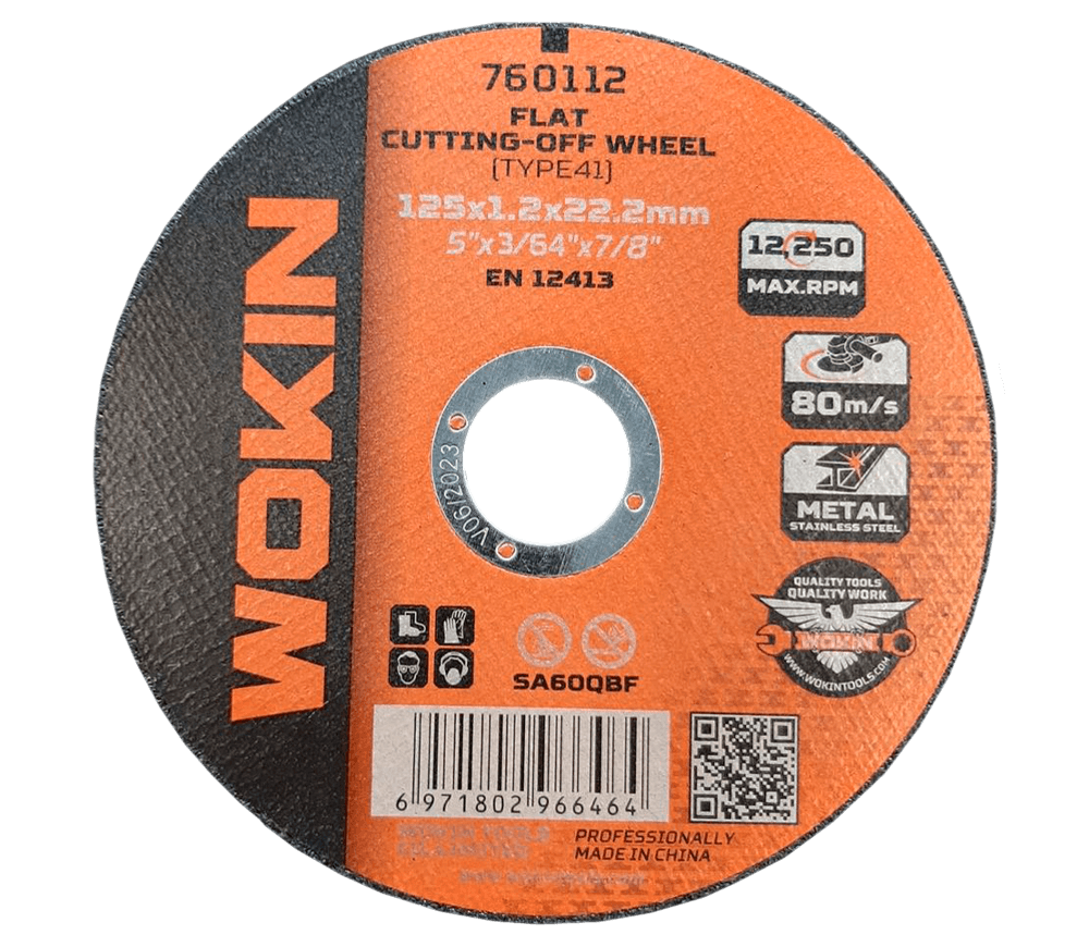 Disc de tăiat abraziv WOKIN 760112 125mm 1.2mm photo