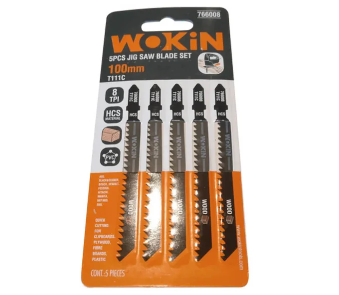 Set pînze fierăstrău WOKIN 766008 T111C 8TPI 100mm 5buc-2