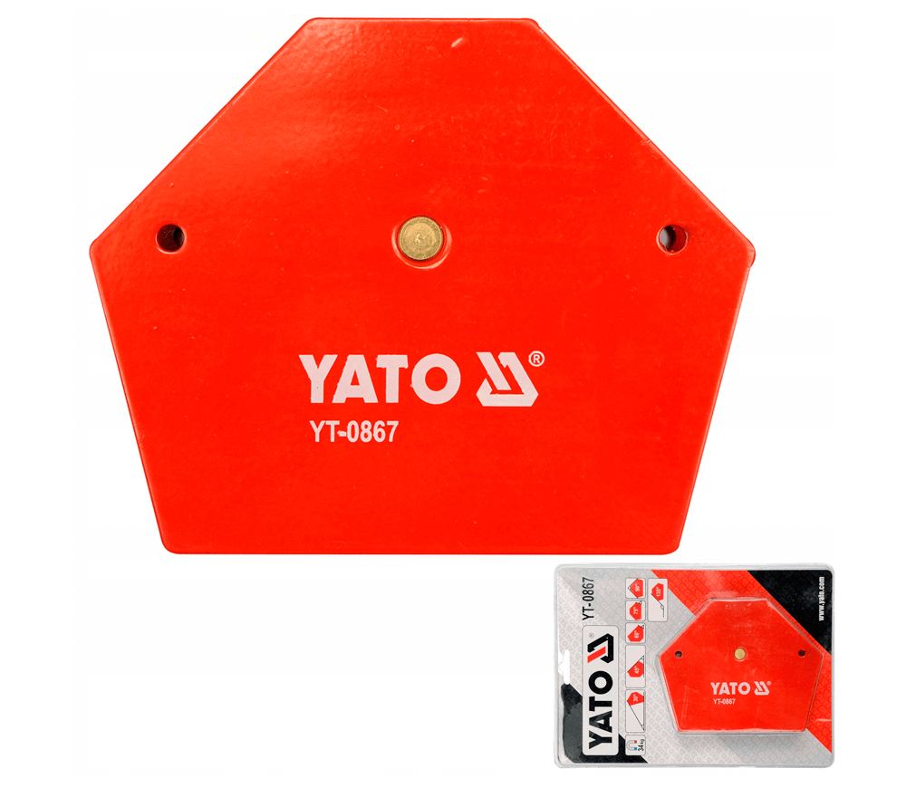 Магнитный уголок для сварки YATO YT0867 30/45/60/75/90/135 34kg photo 0