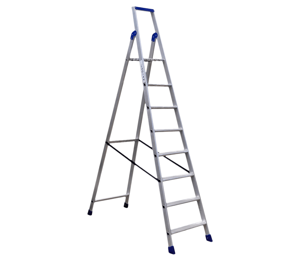 Профессиональная лестница с лотком Cagsan ALB7 3.96m 150kg photo