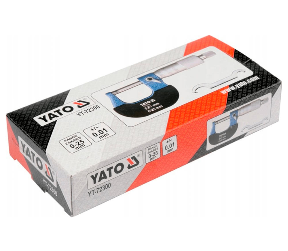 Micrometru YATO YT72300 0-25mm oțel photo 2