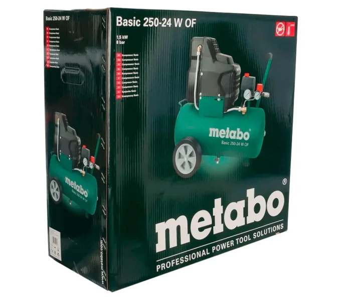 Compresor fără ulei METABO Basic 250-24 W OF 200l/min 24L-5