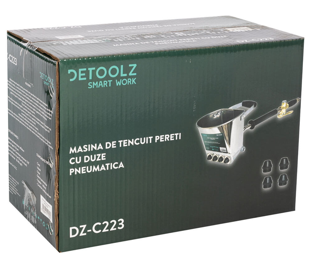 Dispozitiv de tencuit pneumatic DETOOLZ DZ-C223 4L 18mm photo 5