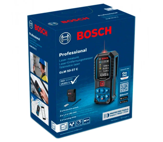 Дальномер BOSCH GLM 50-27 C 50m-12