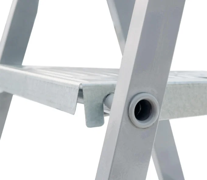 Стремянка стальная с алюминиевыми ступенями LIDER-TECH 1130108 1.69m 150kg-5
