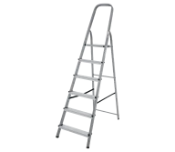 Стремянка стальная с алюминиевыми ступенями LIDER-TECH 1130106 1.25m 150kg-1