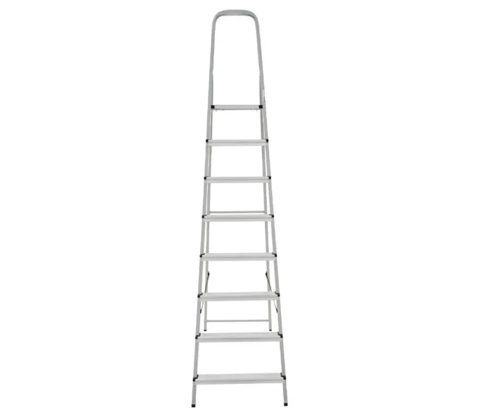 Стремянка стальная с алюминиевыми ступенями LIDER-TECH 1130108 1.69m 150kg-2