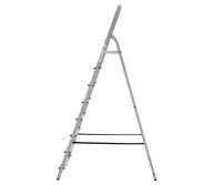Стремянка стальная с алюминиевыми ступенями LIDER-TECH 1130108 1.69m 150kg-3