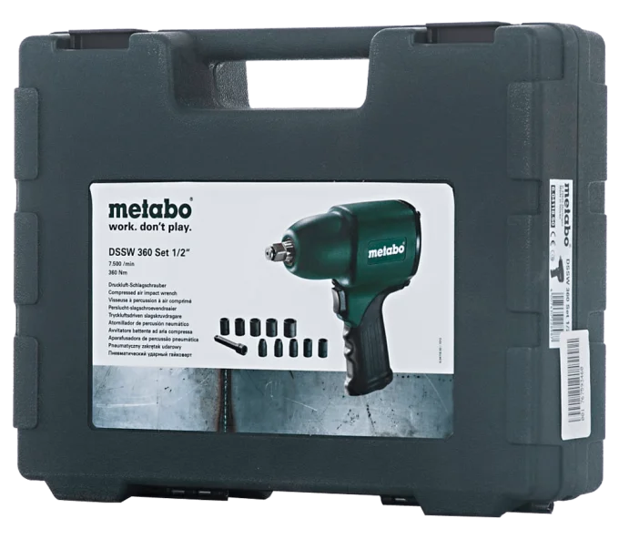 Пневматический ударный гайковерт METABO DSSW 360 SET 1/2" 360Нм 7500об/мин-6