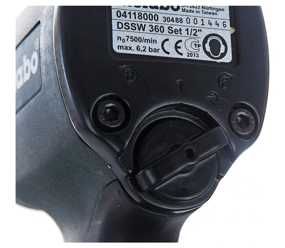 Mașină de înșurubat cu impact pneumatică METABO DSSW 360 SET 1/2" 360Nm 7500rot/min photo 3